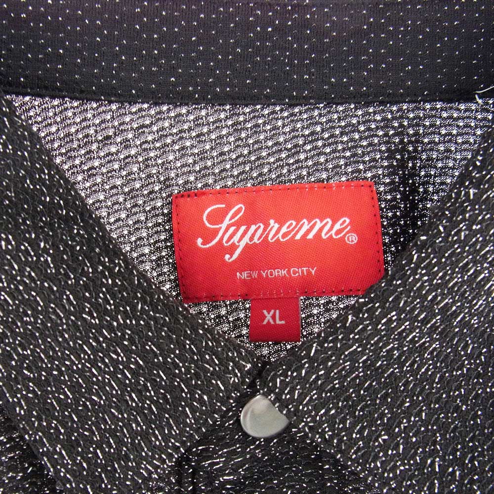 Supreme シュプリーム 22AW Lurex S/S Shirt 半袖シャツ ブラック系 XL【極上美品】【中古】