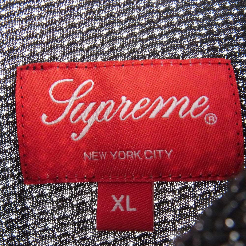 Supreme シュプリーム 22AW Lurex S/S Shirt 半袖シャツ ブラック系 XL【極上美品】【中古】