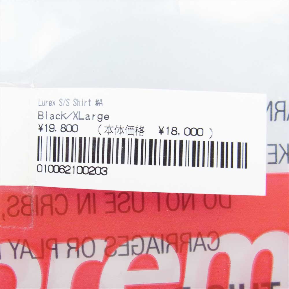 Supreme シュプリーム 22AW Lurex S/S Shirt 半袖シャツ ブラック系 XL【極上美品】【中古】