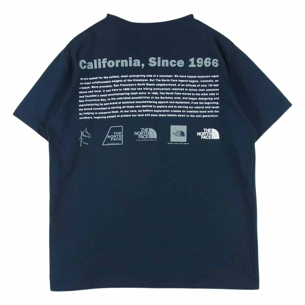 THE NORTH FACE ノースフェイス NT32040 Historical Logo Tee ヒストリカル ロゴ 半袖 Tシャツ ダークネイビー系 M【中古】