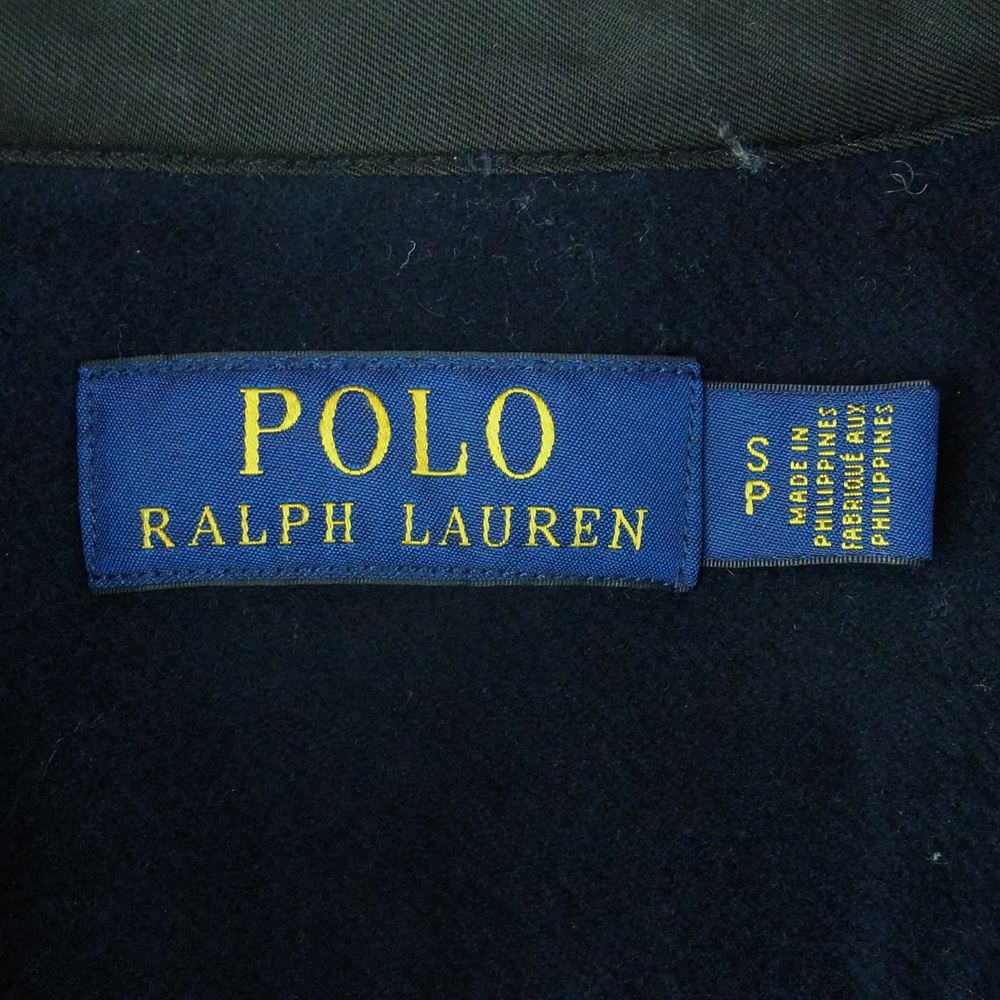 POLO RALPH LAUREN ポロ・ラルフローレン PRL NAVY SHIRT ウール ワーク 長袖 シャツ フィリピン製 ダークネイビー系 S【中古】