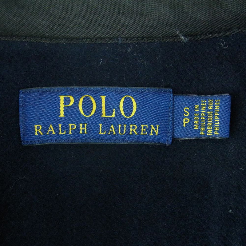 POLO RALPH LAUREN ポロ・ラルフローレン PRL NAVY SHIRT ウール ワーク 長袖 シャツ フィリピン製 ダークネイビー系 S【中古】