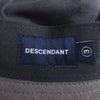 DESCENDANT ディセンダント 加工 コットン バケット ハット　 グレー系 3【中古】