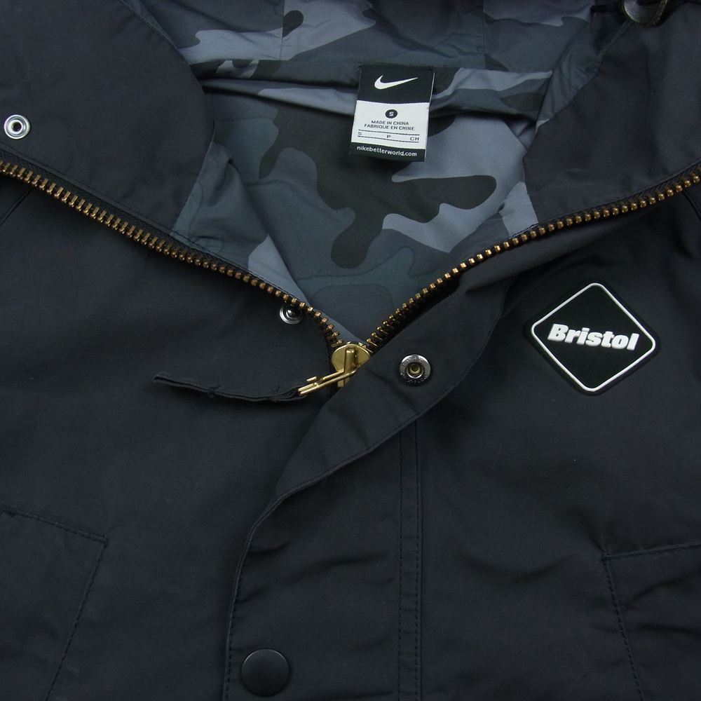 F.C.R.B. エフシーアールビー 14AW 684613-010 NIKE ナイキ 裏地カモ TOUR JACKET ツアー ジャケット ブラック系 S【中古】