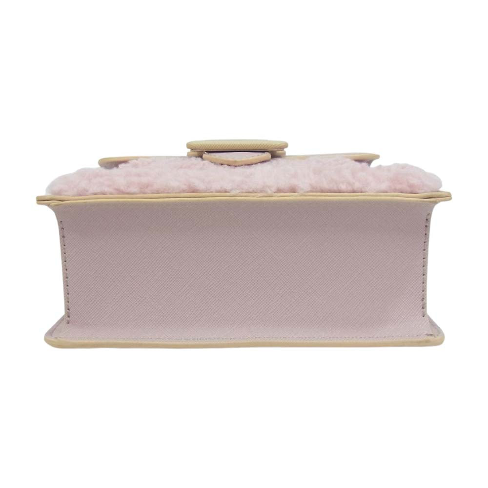 サマンサベガ TWIGS ボア 2Way ハンド ショルダー バッグ ピンク系【美品】【中古】