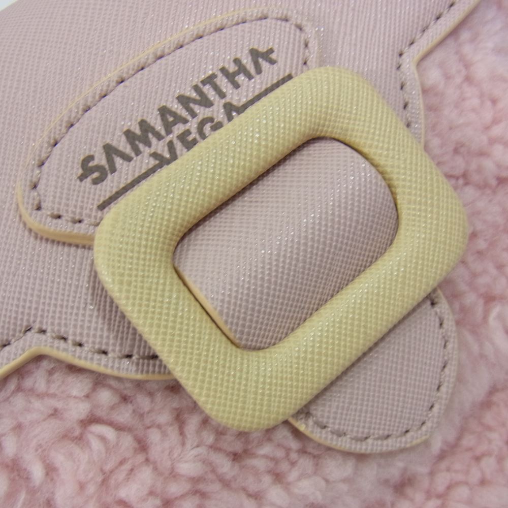 サマンサベガ TWIGS ボア 2Way ハンド ショルダー バッグ ピンク系【美品】【中古】