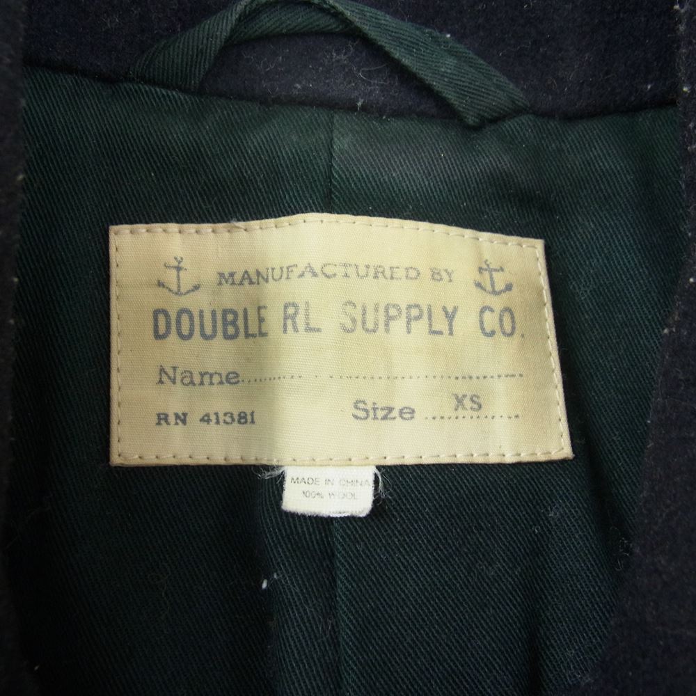RRL ダブルアールエル MNRRDOWM5P00002 10ボタン 13スター ウール ピーコ－ト ネイビー系 XS【中古】
