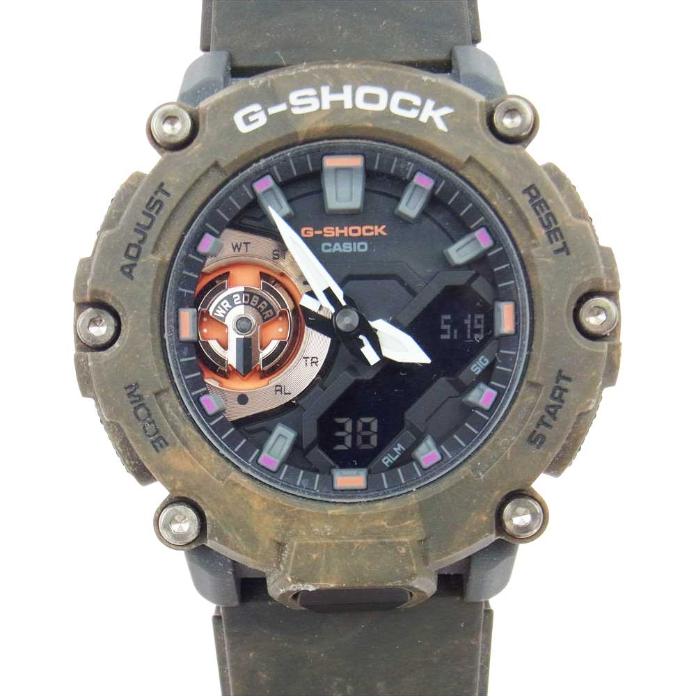 CASIO G-SHOCK カシオ ジーショック GA-2200MFR MYSTIS FOREST クオーツ アナログ アナデジ チャコール系【中古】