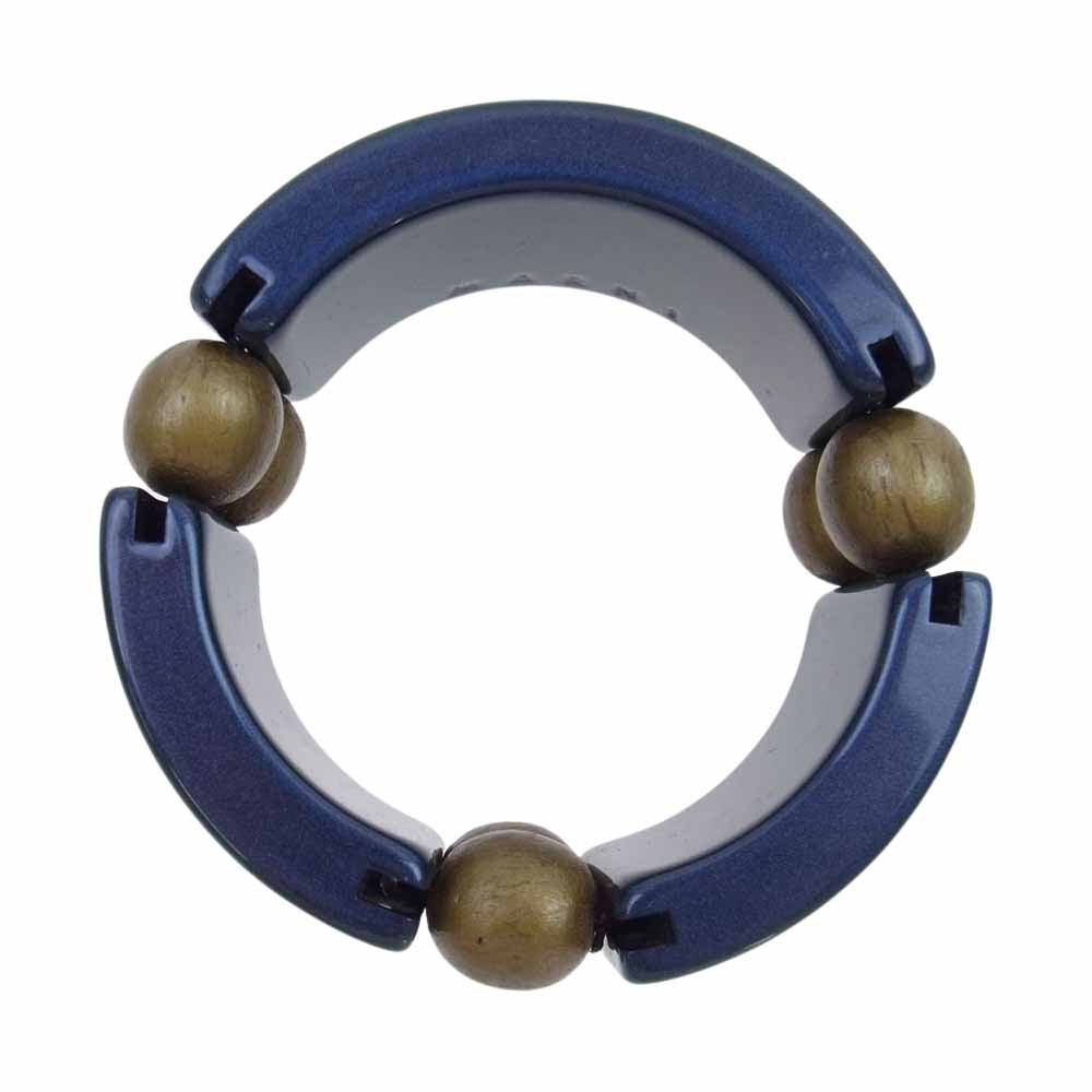 MARNI マルニ ワイド ブレスレット バングル ブルー系【中古