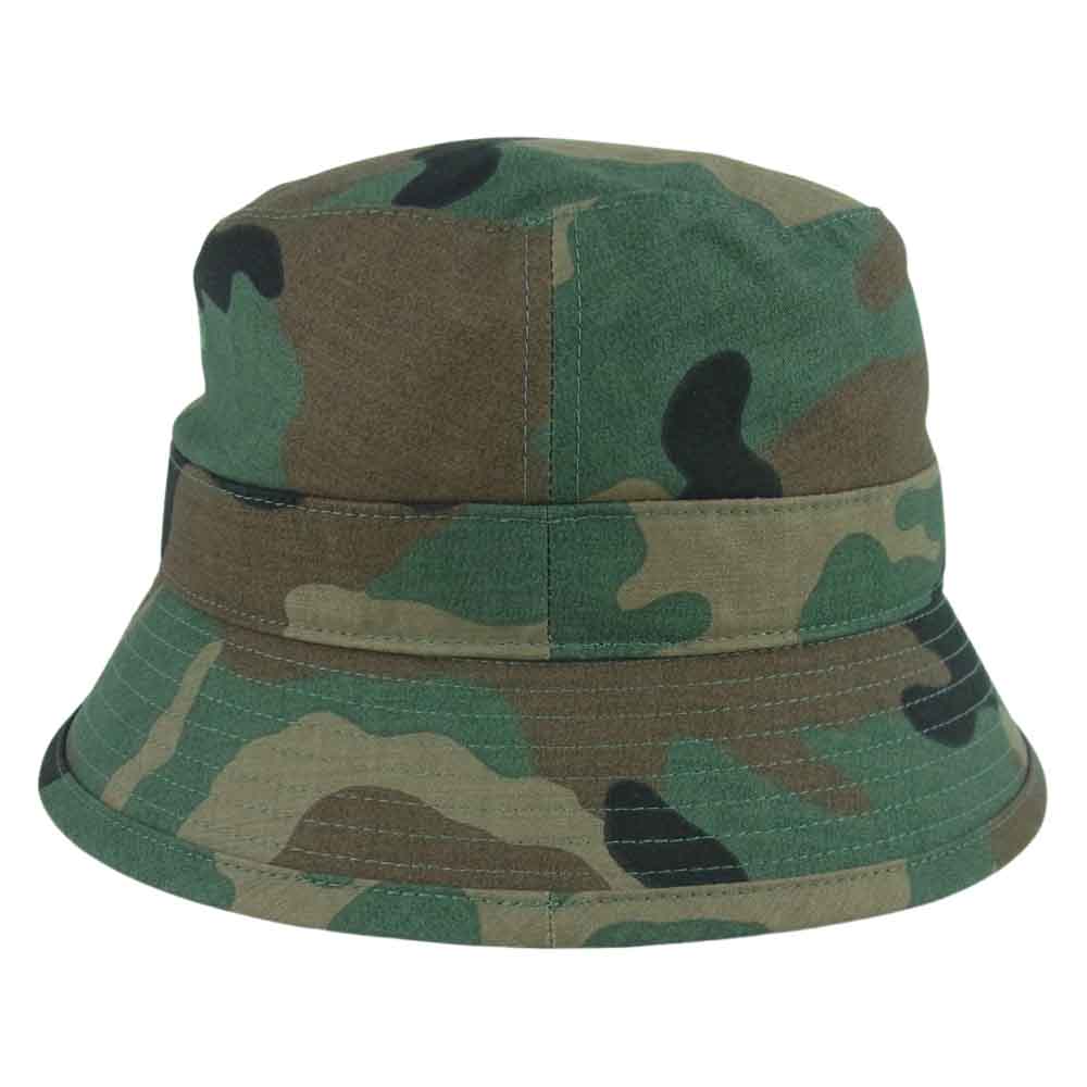 WTAPS ダブルタップス 20AW 202HCDT-HT15 BUCKET HAT COTTON SATIN CAMO カモ コットン サテン バケット ハット グリーン系 ブラウン系 03【中古】