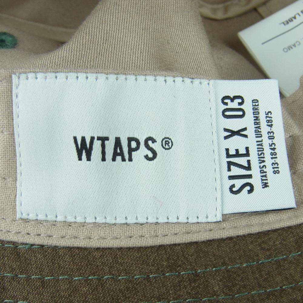 WTAPS ダブルタップス 20AW 202HCDT-HT15 BUCKET HAT COTTON SATIN CAMO カモ コットン サテン バケット ハット グリーン系 ブラウン系 03【中古】