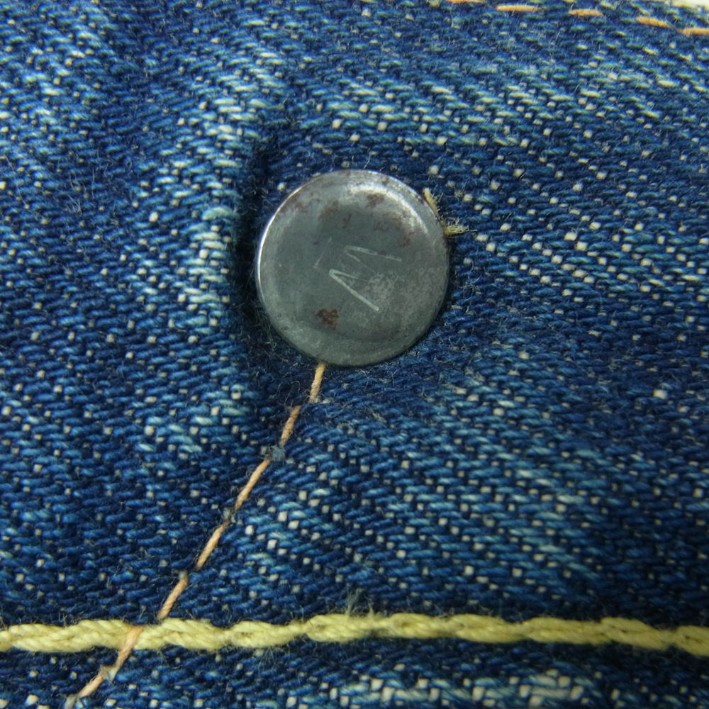 Levi's リーバイス 60s Vintage ヴィンテージ BIGE 刻印W Vステッチ 両面タブ 赤耳 デニム パンツ ジーンズ インディゴブルー系 W36【中古】