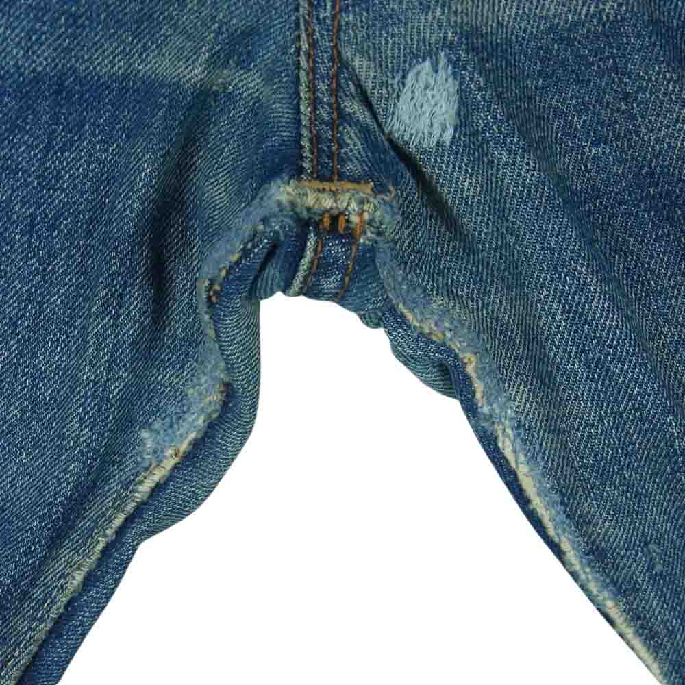 Levi's リーバイス 60s Vintage ヴィンテージ BIGE 刻印W Vステッチ 両面タブ 赤耳 デニム パンツ ジーンズ インディゴブルー系 W36【中古】