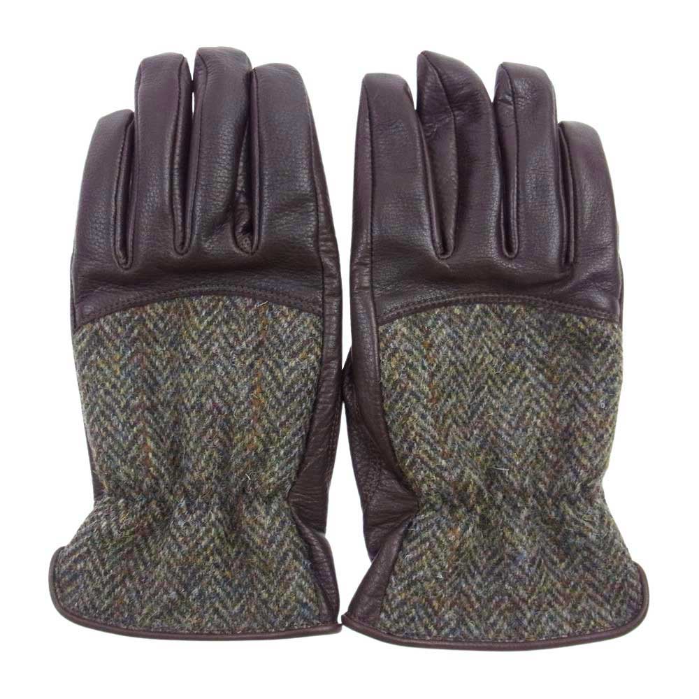 ORGUEIL オルゲイユ OR-7108 Leather Gloves レザー グローブ ブラウン系 M【中古】