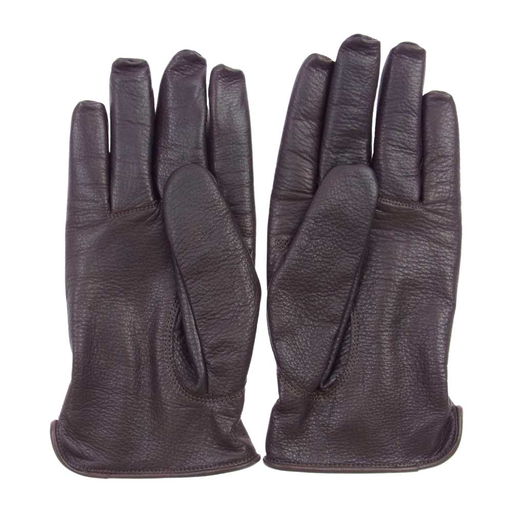 ORGUEIL オルゲイユ OR-7108 Leather Gloves レザー グローブ ブラウン系 M【中古】
