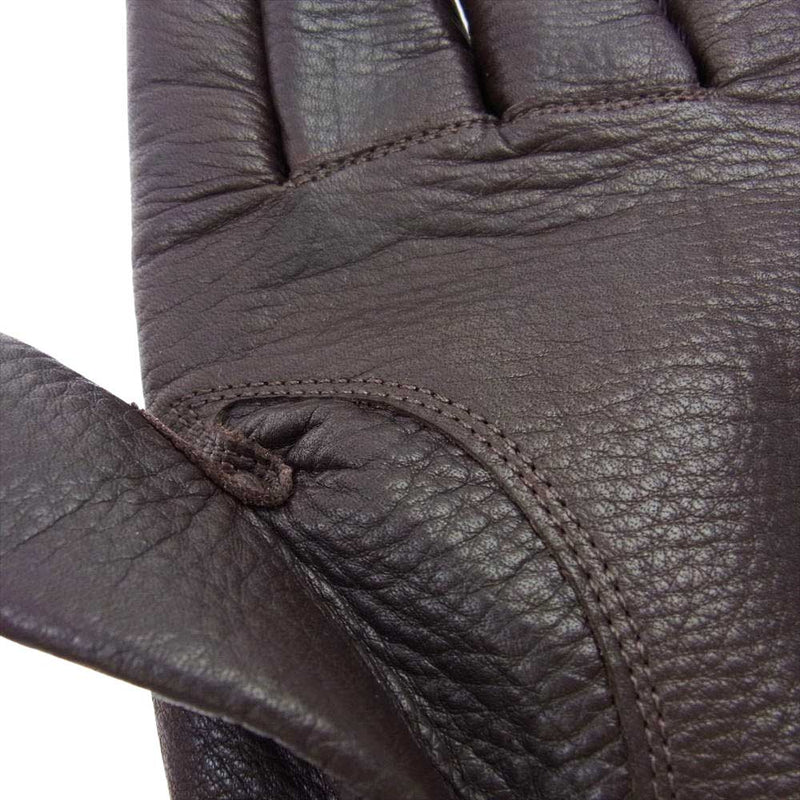 ORGUEIL オルゲイユ OR-7108 Leather Gloves レザー グローブ ブラウン系 M【中古】