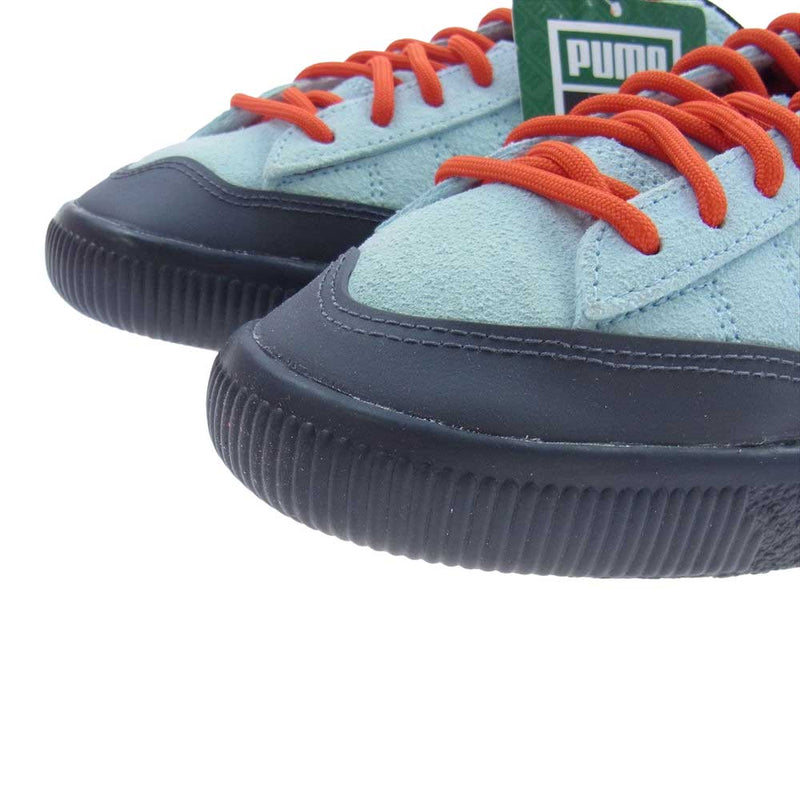 PUMA プーマ 390450 01  × P.A.M. × Perks And Mini × PUMA Clyde Rubber Light Aqua Warm Earth パム  パークス アンド ミニ クライド ラバー ライト アクア ウォーム アース ローカットスニーカー ライトブルー系 レッド系 グレー系 27.5cm【新古品】【未使用】【中古】