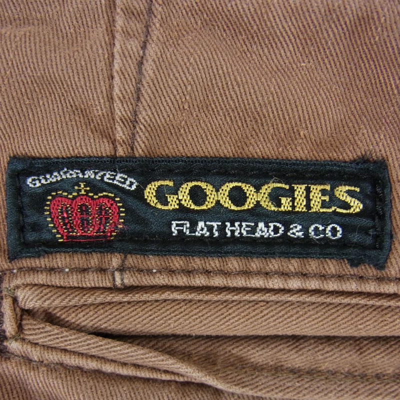 THE FLAT HEAD ザフラットヘッド GOOGIES ストレート チノ パンツ ブラウン系 サイズ表記無【中古】