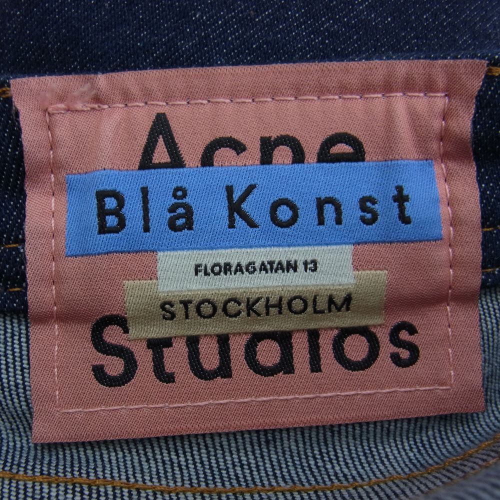 ACNE STUDIOS アクネストゥディオズ 30D176-125 Bla Konst コットン スキニー パンツ インディゴ インディゴブルー系 27　30　165/68A【中古】