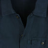 グランシャツ コットン シャツ ジャケット イタリア製 ネイビー系 39 15.5【中古】