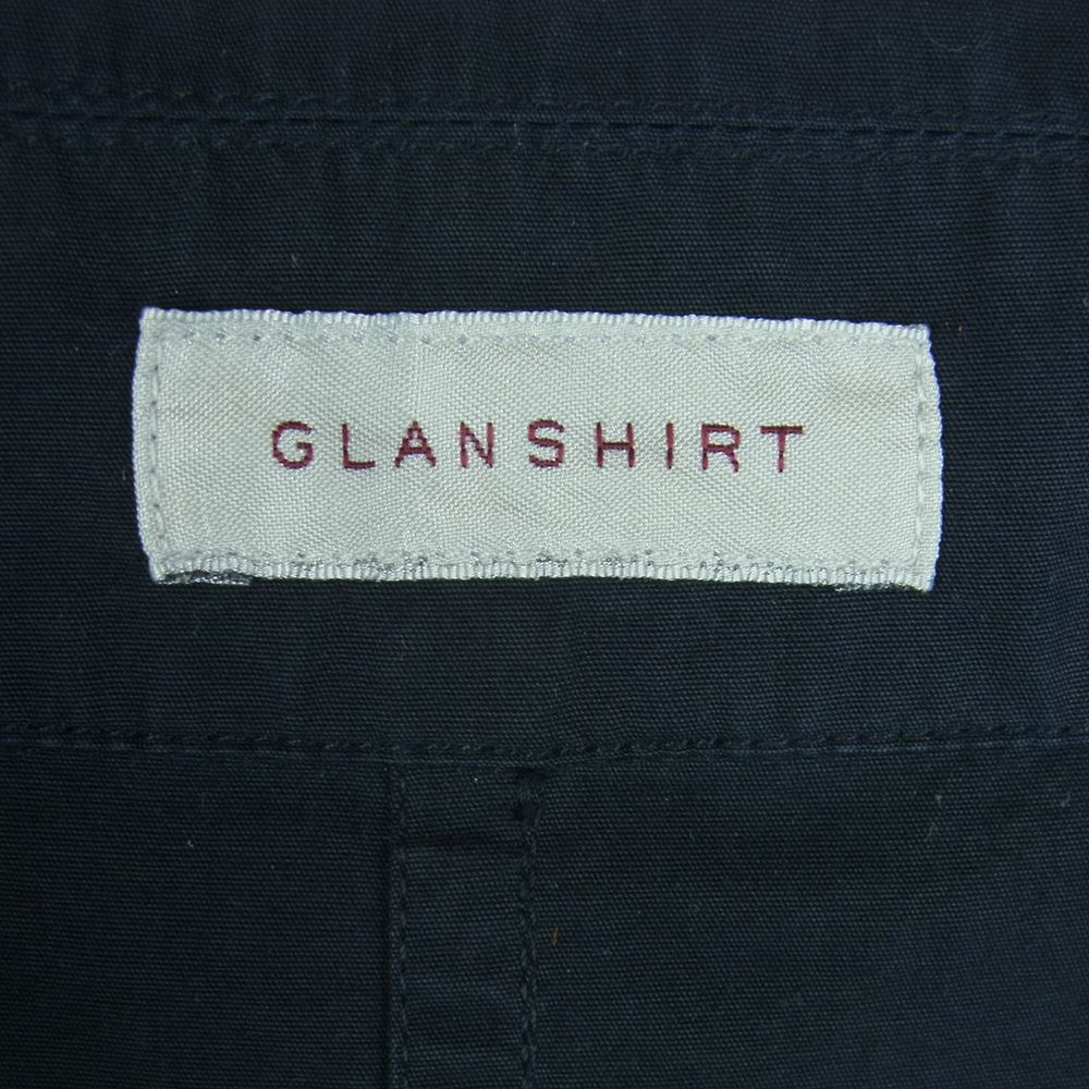 グランシャツ コットン シャツ ジャケット イタリア製 ネイビー系 39 15.5【中古】