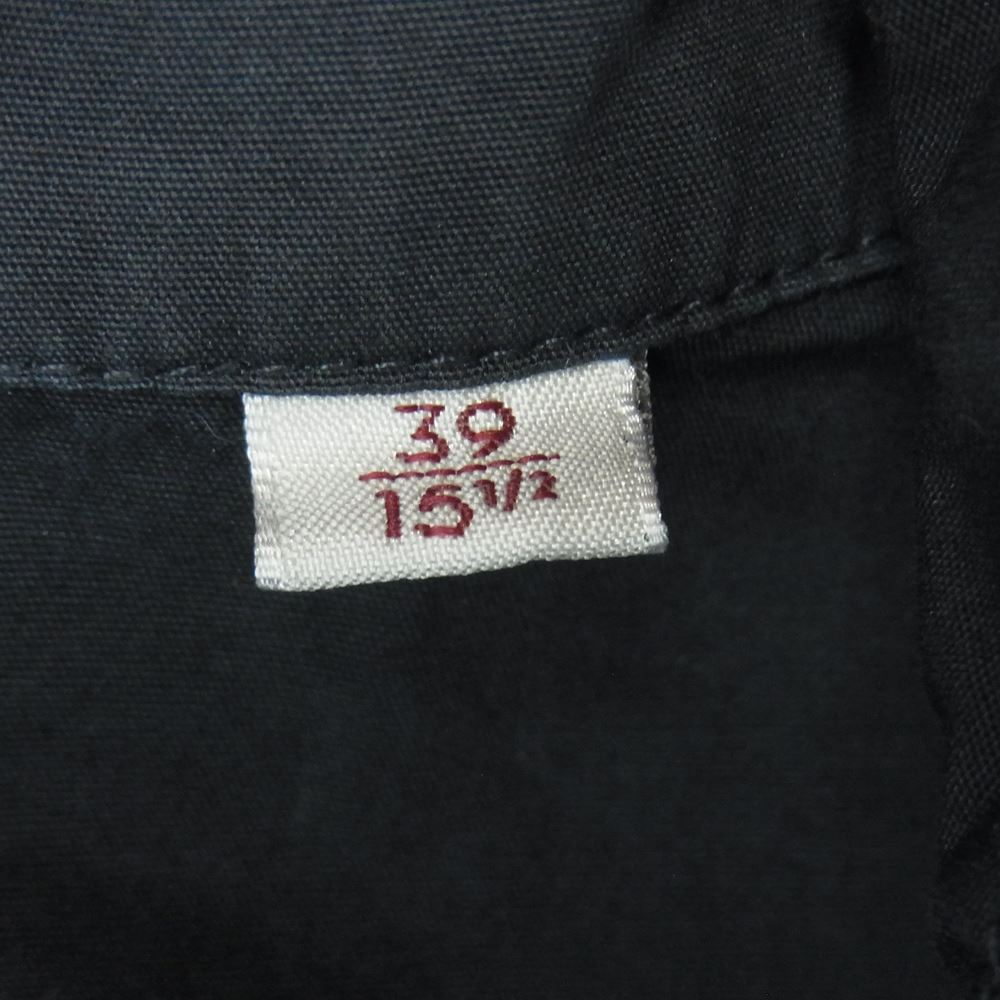 グランシャツ コットン シャツ ジャケット イタリア製 ネイビー系 39 15.5【中古】