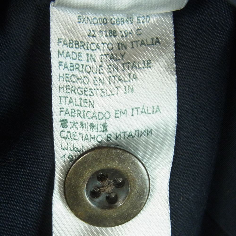 グランシャツ コットン シャツ ジャケット イタリア製 ネイビー系 39 15.5【中古】