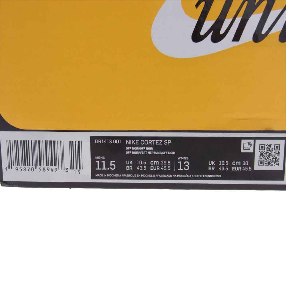 NIKE ナイキ × UNION ユニオン DR1413-001 Cortez Black スニーカー ブラック系 29.5cm【美品】【中古】