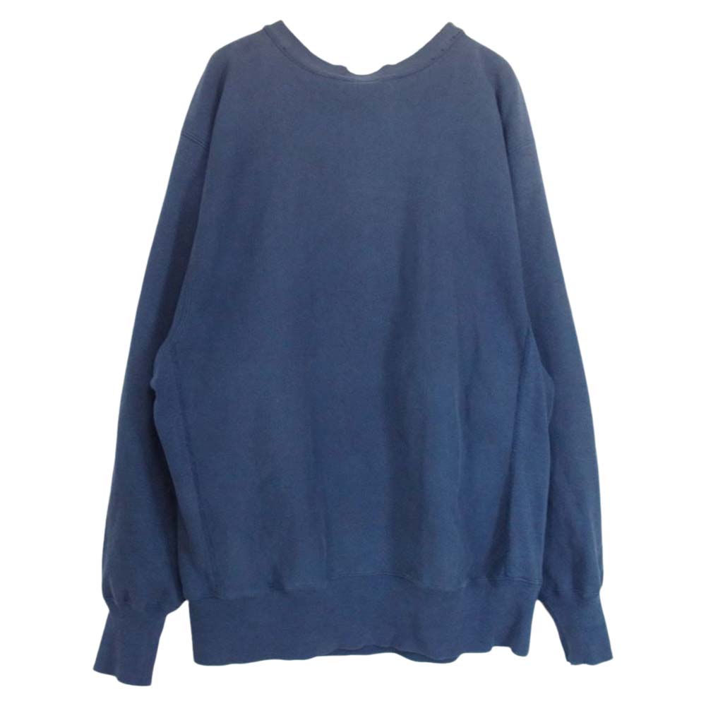 Champion チャンピオン ビンテージ 90s USA製 Reverse Weave リバースウィーブ 目あり スウェット ブルー系 XL【中古】