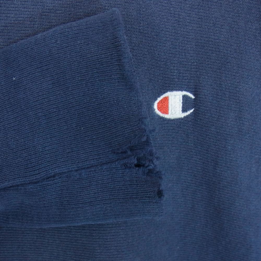 Champion チャンピオン ビンテージ 90s USA製 Reverse Weave リバースウィーブ 目あり スウェット ブルー系 XL【中古】