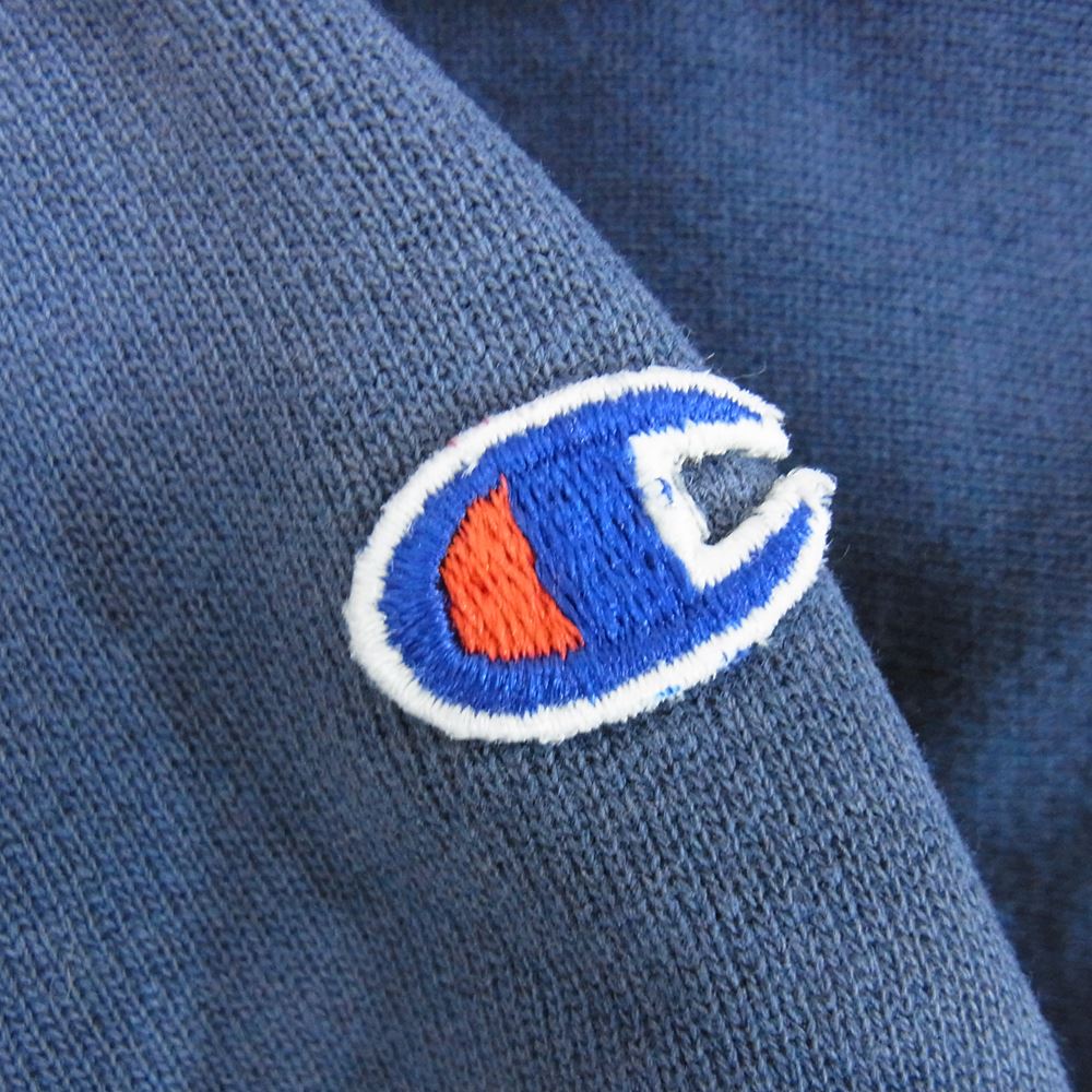 Champion チャンピオン ビンテージ 90s USA製 Reverse Weave リバースウィーブ 目あり スウェット ブルー系 XL【中古】