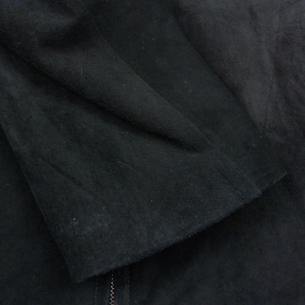 ナスコンディーノ イタリア製 ディアスキン 鹿革 レザー ジャケット ブラック系 XXL【中古】