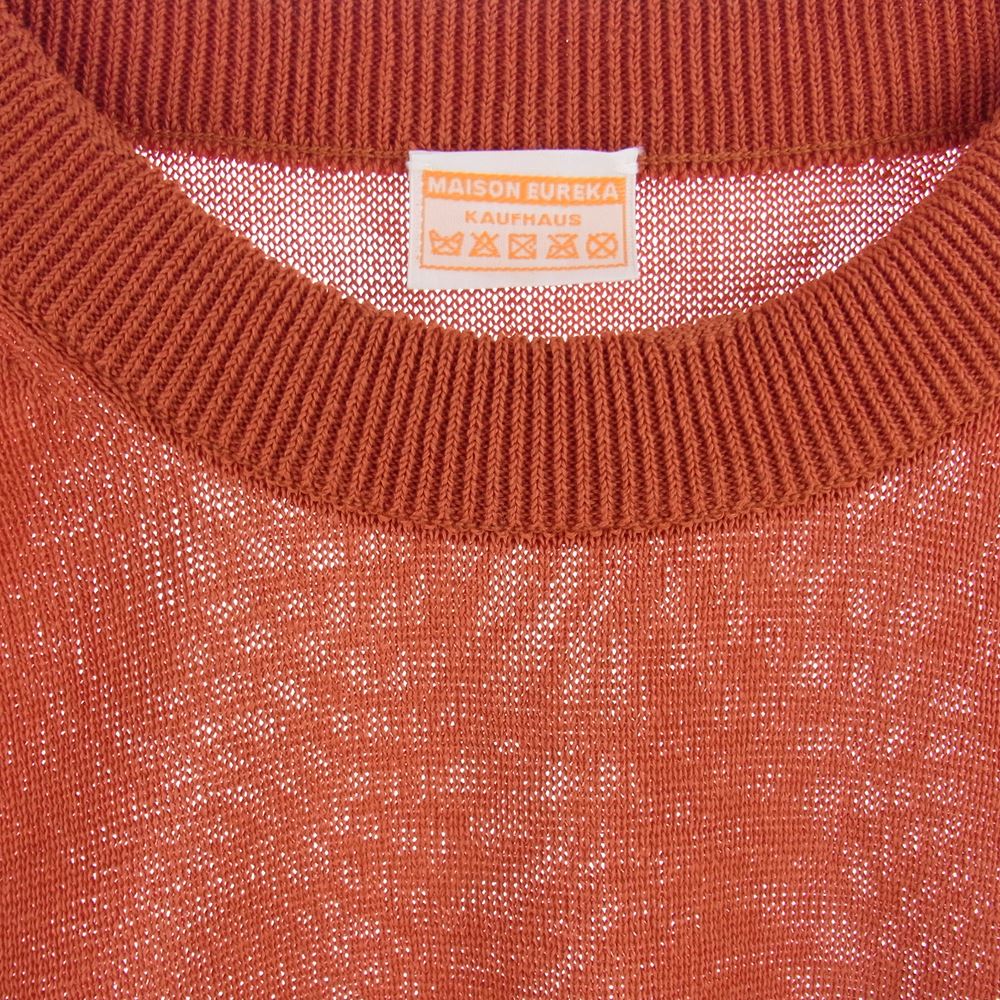 メゾンエウレカ MS.SHARLY CARN クルーネック ニット エンジ系 F【美品】【中古】