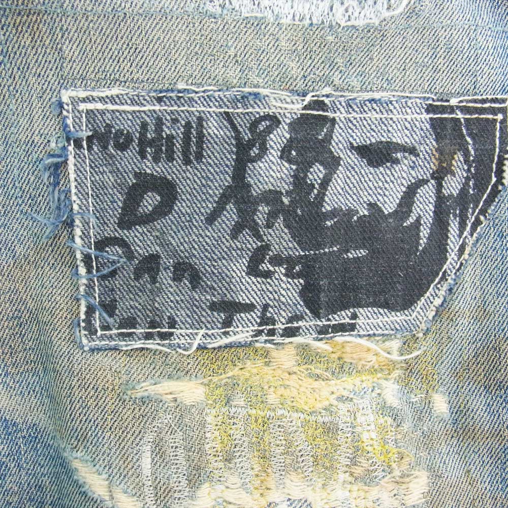Levi's リーバイス 50s 60s 501XX オリジナル ヴィンテージ デニムパンツ 刻印S 足長R Vステッチ ループズレ 赤耳 リペア  インディゴブルー系【中古】