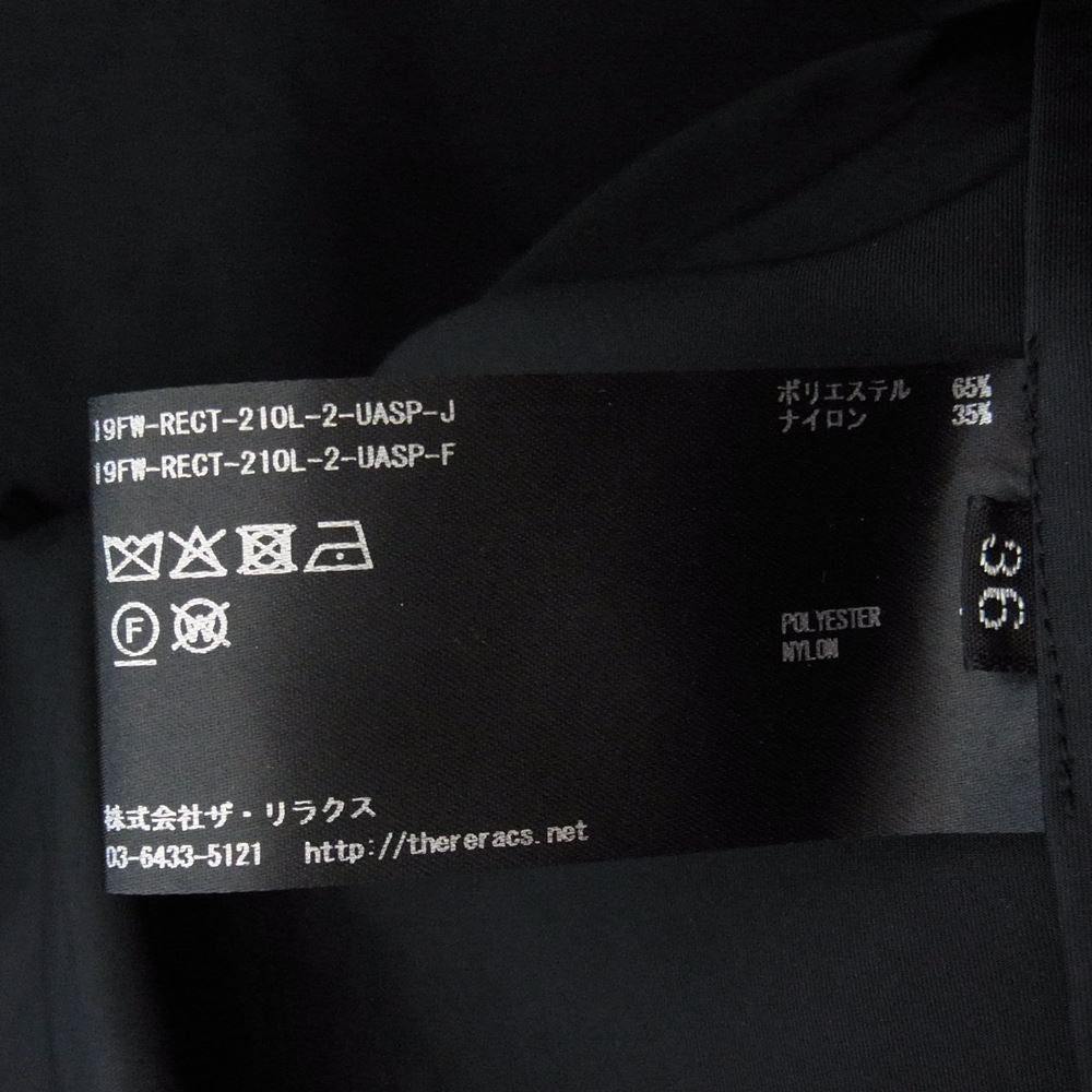 THE RERACS ザリラクス 19AW 19FW-RECT-210L-UASP-J フーデッド ルーズ ショート モッズコート ダークネイビー系 36【中古】