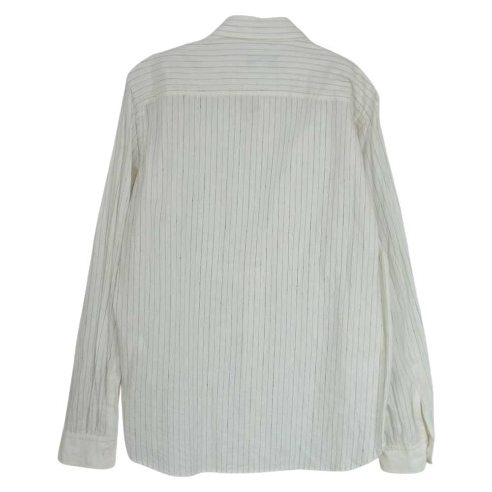 JELADO ジェラード JC-1015 Rat's Shirts ストライプ ビブ フロント シャツ オフホワイト系 L【中古】