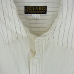 JELADO ジェラード JC-1015 Rat's Shirts ストライプ ビブ フロント シャツ オフホワイト系 L【中古】