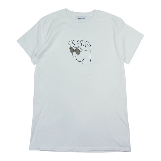 WIND AND SEA ウィンダンシー × Zoff ゾフ WDS-Zoff-Tee-01 ロゴ アイウェアプリント 半袖 Tシャツ ホワイト系 S【美品】【中古】