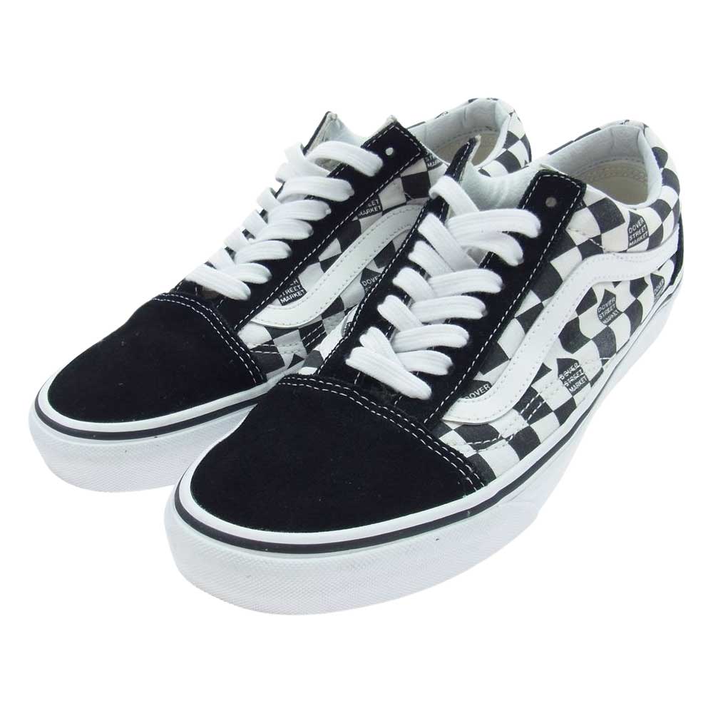 VANS バンズ VN0004OJJ7L × DOVER STREET MARKET ドーバーストリートマーケット DSM オールドスクール チェック ブラック系 ホワイト系 26.0cm【中古】