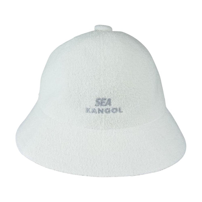 WIND AND SEA ウィンダンシー 0397BC × KANGOL カンゴール BERMUDA CASUAL BUCKET H バルミューダ カジュアル バケットハット ホワイト系 M【中古】