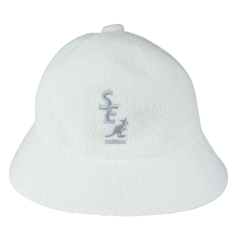 WIND AND SEA ウィンダンシー 0397BC × KANGOL カンゴール BERMUDA CASUAL BUCKET H バルミューダ カジュアル バケットハット ホワイト系 M【中古】