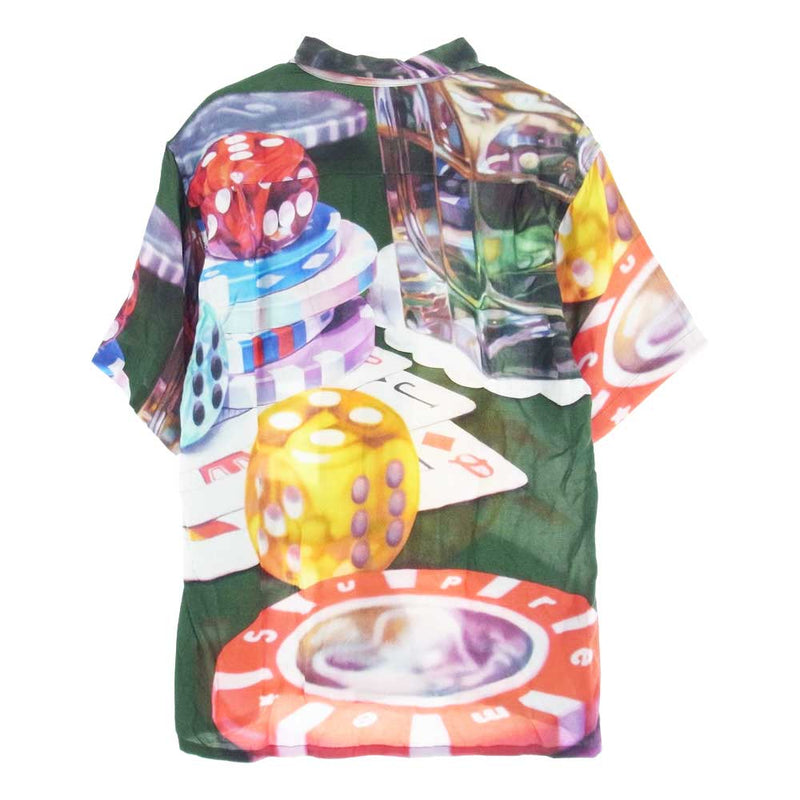 Supreme シュプリーム 18AW Casino Rayon Shirt カジノ レーヨン 半袖 シャツ S【中古】