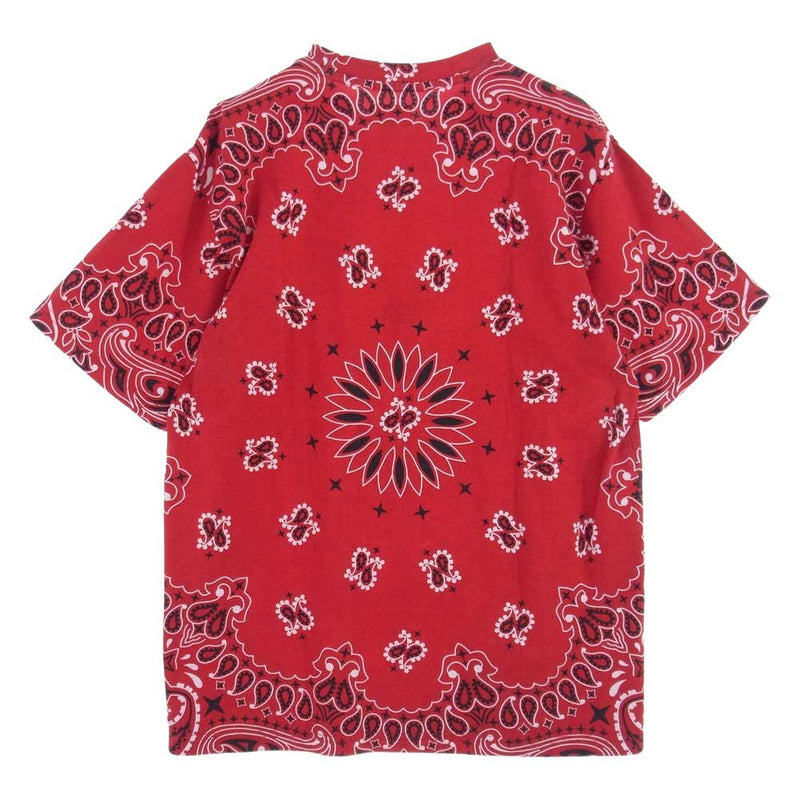 Supreme シュプリーム 21SS Small Box Tee Red Bandana スモール ボックス バンダナ 半袖 Tシャツ レッド系 S【新古品】【未使用】【中古】