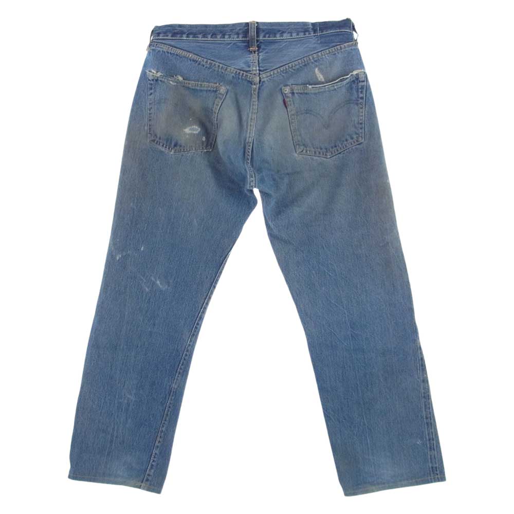 Levi's リーバイス ヴィンテージ 501XX オリジナル BIG E ビッグE ボタン裏W刻印 デニムパンツ ジーンズ インディゴブルー系 表記サイズ不明【中古】