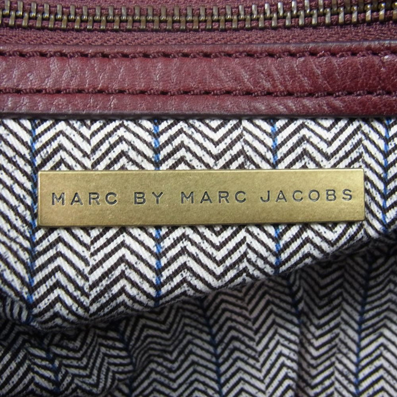 MARC BY MARC JACOBS マークバイマークジェイコブス WORKWEAR ワークウェア レザー ハンドバック ワインレッド系【中古】