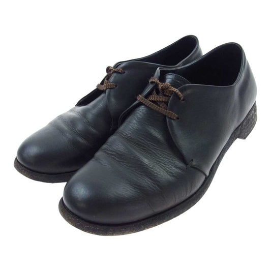 スギナリモリモト SGM-04 Seamless Derby Shoes  Calf flux カーフ フラックス レザー ダービーシューズ ブラック系 インソール実寸約26cm【中古】