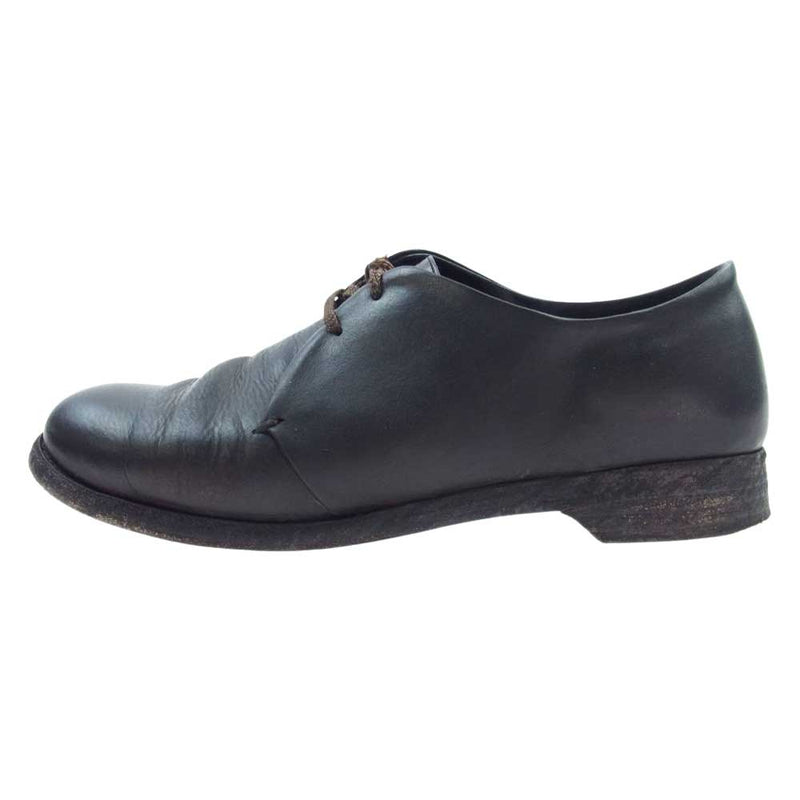 スギナリモリモト SGM-04 Seamless Derby Shoes  Calf flux カーフ フラックス レザー ダービーシューズ ブラック系 インソール実寸約26cm【中古】
