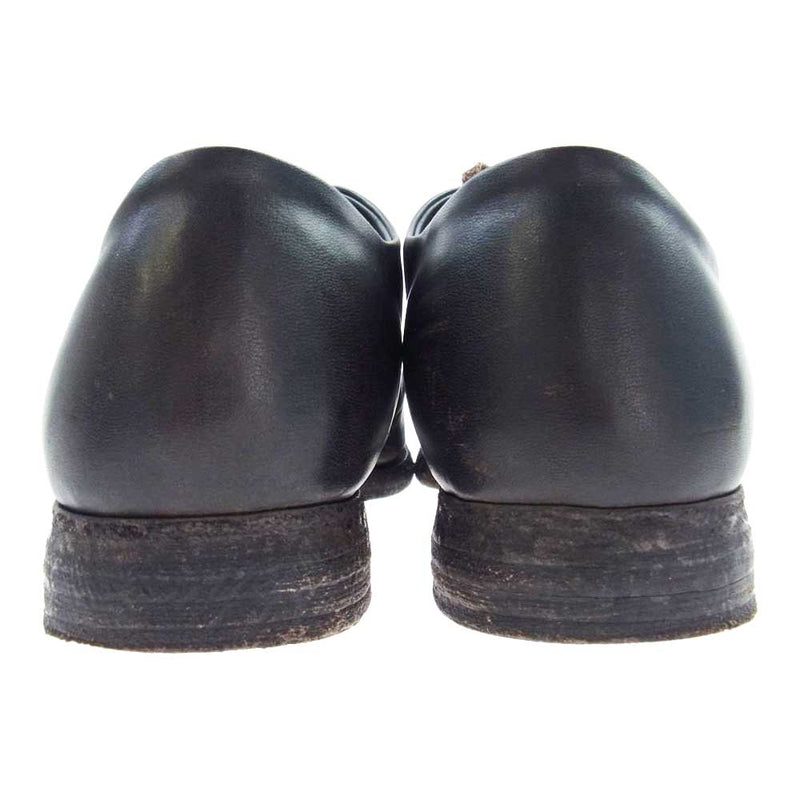 スギナリモリモト SGM-04 Seamless Derby Shoes  Calf flux カーフ フラックス レザー ダービーシューズ ブラック系 インソール実寸約26cm【中古】