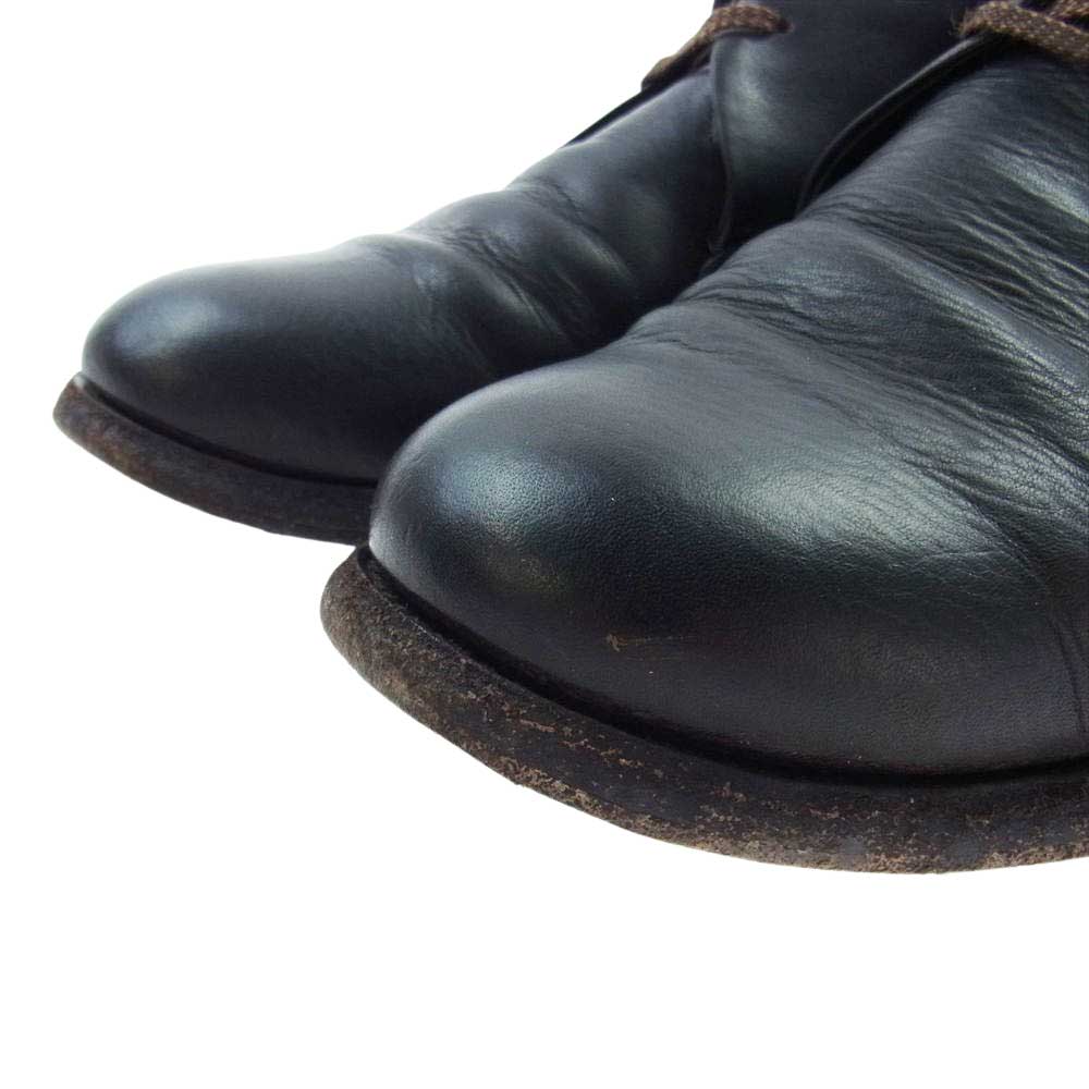 スギナリモリモト SGM-04 Seamless Derby Shoes  Calf flux カーフ フラックス レザー ダービーシューズ ブラック系 インソール実寸約26cm【中古】