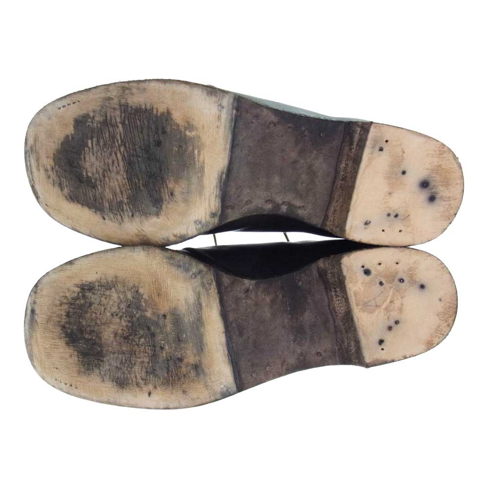 スギナリモリモト SGM-04 Seamless Derby Shoes  Calf flux カーフ フラックス レザー ダービーシューズ ブラック系 インソール実寸約26cm【中古】